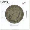 Image 1 : 1902 USA barber half dollar
