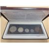 Image 1 : 1908-1998 90th anniversary royal canadian mint coin set in red velvet case