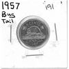 Image 1 : 1957 bug tail Canada five cents