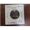 1955 5 Cents. MS-63. Lustrous.
