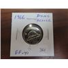 Image 1 : 1966 Diving Beaver 5 Cents. Rotated Dies. EF-40.