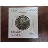 Image 1 : 1966 Silver 25 Cents. MS-63. Bright White.