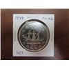 Image 1 : 1949 Silver Dollar. Commemorates the year that Newfoundland joined Canada. Depicts John Cabot’s ship