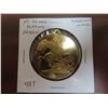 Image 1 : Saint George slaying a Dragon brass medal. Reverse: Hadrian’s Wall. 37mm. BU