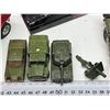 Image 2 : Vintage toy cars - army trucks and tank, and Tonka van