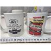 Image 4 : 4 Car related coffee cups and beer glass