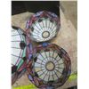 Image 3 : Tiffany glass light shades and fixture