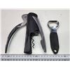 Image 2 : Wine bottle cork scew and Miller bottle opener