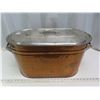 Image 4 : antique copper boiler bin with lid great shape