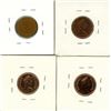 Image 2 : Lot of four Canadian 1¢ - 1953 S.S., 1965 Small Bead Pointed 5, 1979 PL, 1980 PL