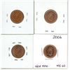 Image 2 : 4 x 2006 Canadian one cents