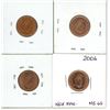 Image 2 : 4 x 2006 Canadian one cents