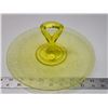 Image 1 : Vaseline Uranium glass, handled serving dish