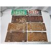 Image 1 : Bundle of old license plates