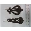 Image 1 : two decorative wall hanging reciept holders bill holders