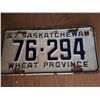 Image 1 : 1957 Passenger License Plate 76-294