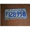 Image 1 : 1972 Farm Vehicle License Plate F128-958