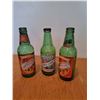 Image 1 : Three Vintage Drink Bottles Two Frosty Peach Canada Coolers and One Growers Apple Lime with bottle c
