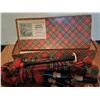 Image 1 : Vintage Junior Bagpipes made in Scotland missing instruction booklet but is free online