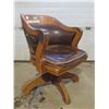 Image 2 : antique swival oak office chair