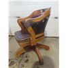 Image 5 : antique swival oak office chair