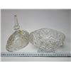 Image 2 : Pinwheel crystal, footed candy dish, w/ lid