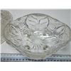 Image 3 : Pinwheel crystal, footed candy dish, w/ lid