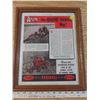 Image 1 : WW2 1940 vintage AD. International harvester farmal tractor and pow poster with frame 12.5"X15.5"
