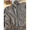 Image 3 : Wilsons leather aviator style jacket- large -dark brown