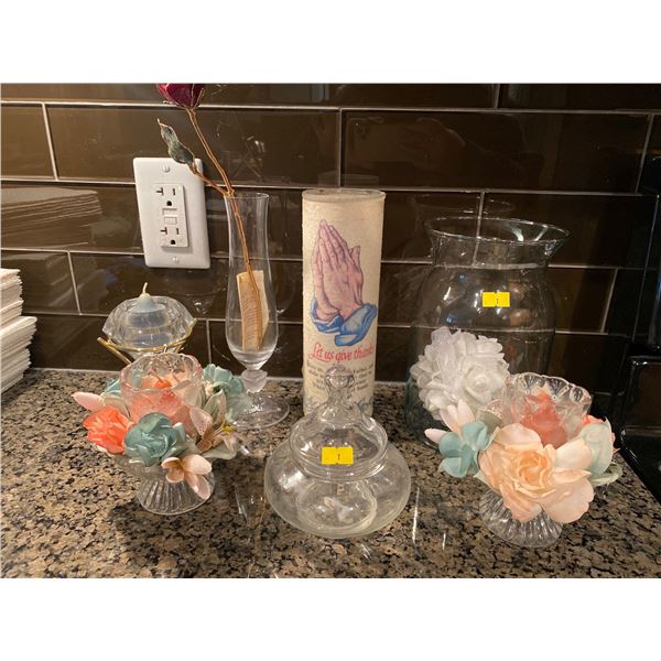 Collection Of Vintage Glass Home Decor