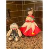 Image 1 : Girl In a Red Dress Statue 11T And Porcelain Face Clown Doll