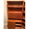 Image 2 : Tow Piece Wooden Shelving Unit 34L x 17D x 69T