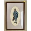Image 1 : Framed Embroidered Blue Boy 15 x 23