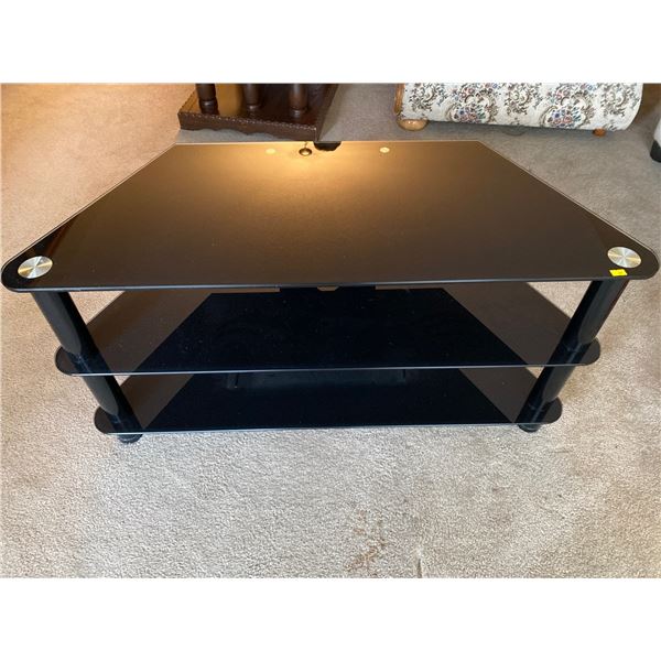 Glass And Metal TV Stand 39L x 16W x 19T