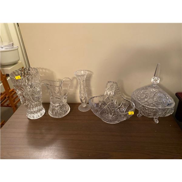 Assortment Of Crystal And Glassware