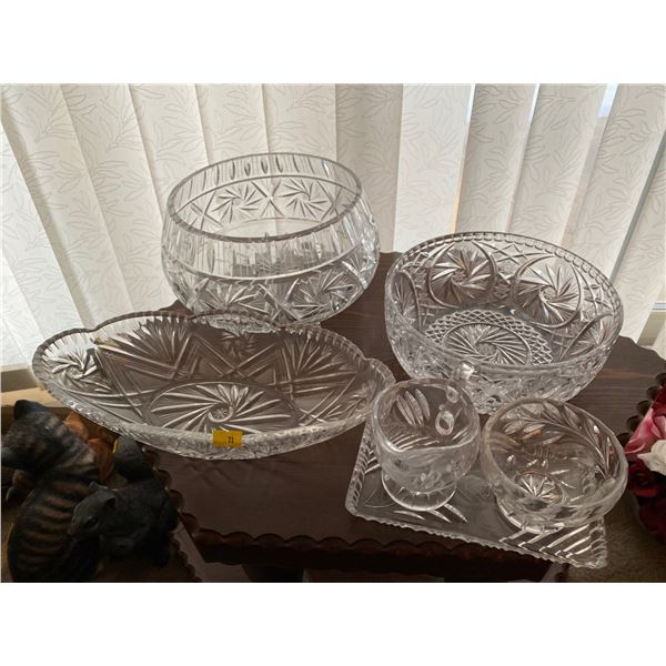 Assortment Of Decorative Crystalware