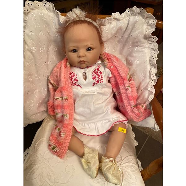 The Ashton Drake Galleries Christening Baby Realistic Doll