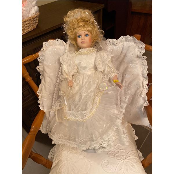 Americana Sweetheart Collection Alexandra Wedding Doll With Parasol