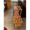 Image 2 : Geometrical Wooden Shelving Unit 71L x 11W x 37T