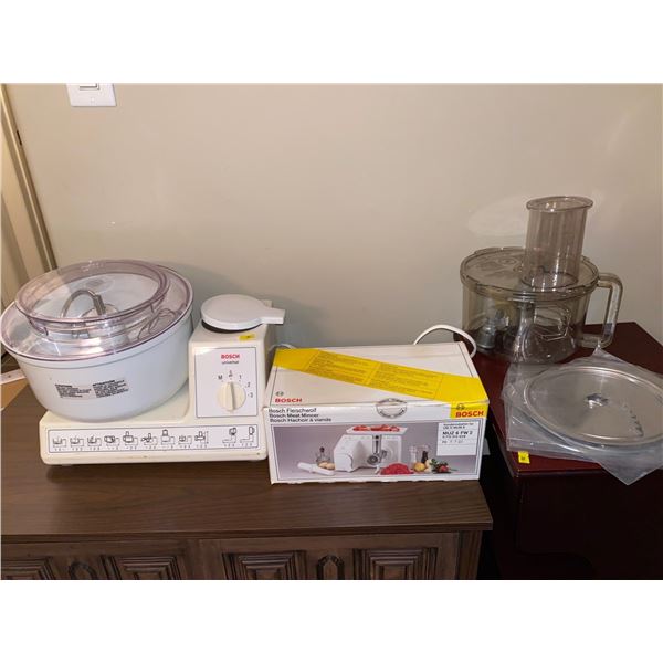 Bosch Universal Mixer MO:MUM604072 And Meat Slicer Still In Box MO:MUZ6FW2