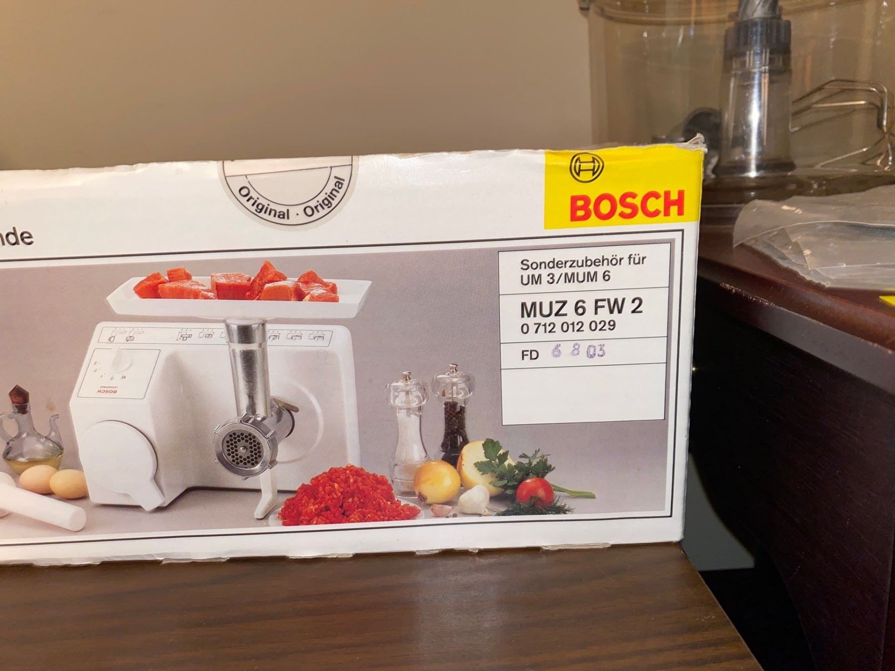 Bosch Universal Mixer MOMUM604072 And Meat Slicer Still In Box MO