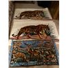 Image 1 : Set Of Tiger Rugs And Horse Tapestry