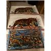 Image 2 : Set Of Tiger Rugs And Horse Tapestry