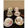 Image 1 : Set Of Six Fine China Tea Cups And Saucers