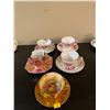 Image 1 : Set Of Five Fine China Tea Cups And Saucers