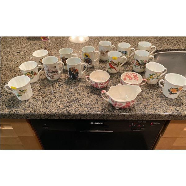 Large Assortment Of Various Mugs