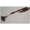 Image 1 : Koa Wood Replica of Historic Weapon w/ Shark Teeth Tied into Edges 33"L