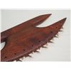 Image 2 : Koa Wood Replica of Historic Weapon w/ Shark Teeth Tied into Edges 33"L