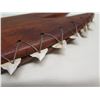 Image 8 : Koa Wood Replica of Historic Weapon w/ Shark Teeth Tied into Edges 33"L