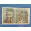 Image 2 : Sandwich Island Man in a Mask & Man Dancing 1784 Engraving, Hand Colored,  Framed, 19"x15"